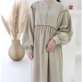 バイカラーステッチウエストタックワンピース | MODE ROBE | 詳細画像6