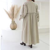バイカラーステッチウエストタックワンピース | MODE ROBE | 詳細画像8