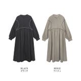 バイカラーステッチウエストタックワンピース | MODE ROBE | 詳細画像22