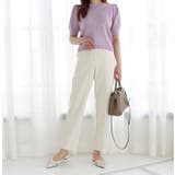 アイボリー | センタープレステーパードパンツ | MODE ROBE