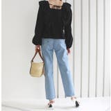 スクエアネックフリルブラウス | MODE ROBE | 詳細画像13