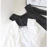 スクエアネックフリルブラウス | MODE ROBE | 詳細画像15