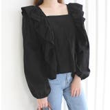 スクエアネックフリルブラウス | MODE ROBE | 詳細画像9