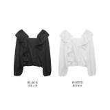 スクエアネックフリルブラウス | MODE ROBE | 詳細画像19