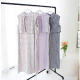 3WAYギンガムチェックレイヤードワンピース | MODE ROBE | 詳細画像2