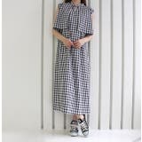 3WAYギンガムチェックレイヤードワンピース | MODE ROBE | 詳細画像3