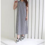 3WAYギンガムチェックレイヤードワンピース | MODE ROBE | 詳細画像8