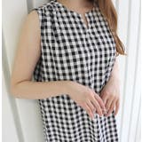 3WAYギンガムチェックレイヤードワンピース | MODE ROBE | 詳細画像9