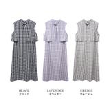 3WAYギンガムチェックレイヤードワンピース | MODE ROBE | 詳細画像35