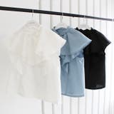 ダブルフリルノースリーブブラウス | MODE ROBE | 詳細画像2