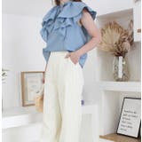 ダブルフリルノースリーブブラウス | MODE ROBE | 詳細画像16