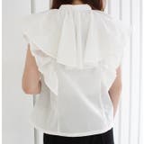 ダブルフリルノースリーブブラウス | MODE ROBE | 詳細画像9