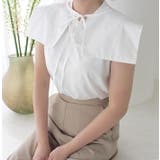 ホワイト | セーラーカラー付きタンクトップ | MODE ROBE