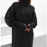 バルーンスリーブロングニットワンピース | MODE ROBE | 詳細画像11