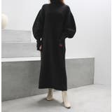 バルーンスリーブロングニットワンピース | MODE ROBE | 詳細画像15