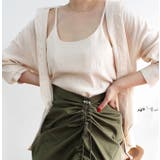 ベージュ | キャミソールセットシャツ | MODE ROBE