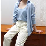 ブルー | キャミソールセットシャツ | MODE ROBE