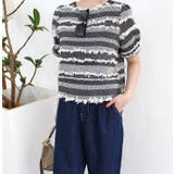 ブラック | フリンジデザイントップス | MODE ROBE