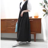 Vネックジャガードティアードワンピース | MODE ROBE | 詳細画像6 