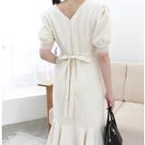 Vネックツイードマーメイドワンピース | MODE ROBE | 詳細画像14