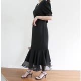 Vネックツイードマーメイドワンピース | MODE ROBE | 詳細画像9