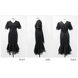 Vネックツイードマーメイドワンピース | MODE ROBE | 詳細画像24