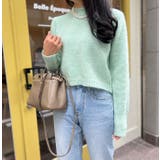 ミント | ショート丈カラーニット | MODE ROBE