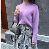 パープル | ショート丈カラーニット | MODE ROBE