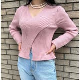 Vネックツイストリブニット | MODE ROBE | 詳細画像2