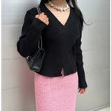 Vネックツイストリブニット | MODE ROBE | 詳細画像24