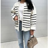 ボーダーポケットブルゾン | MODE ROBE | 詳細画像10