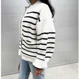 ボーダーポケットブルゾン | MODE ROBE | 詳細画像9