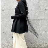 チュールキャミセットリブニット | MODE ROBE | 詳細画像15 