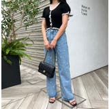 リボン柄デニムパンツ | MODE ROBE | 詳細画像3