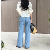 リボン柄デニムパンツ | MODE ROBE | 詳細画像7