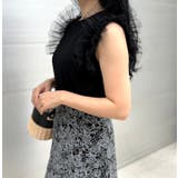 ショルダーフリルチュールレイヤードトップス | MODE ROBE | 詳細画像4