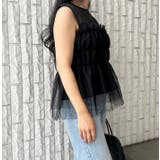 チュールティアードノースリーブトップス | MODE ROBE | 詳細画像9