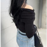 オフショルデザインニットトップス | MODE ROBE | 詳細画像5 