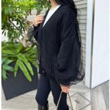 チュールレイヤードニットカーディガン | MODE ROBE | 詳細画像10