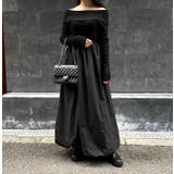 オフショルニットドッキングワンピース | MODE ROBE | 詳細画像2 
