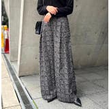 フリンジチェックワイドパンツ | MODE ROBE | 詳細画像6