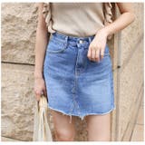 デニムミニスカート デニムスカート ブルー | MODE ROBE | 詳細画像3