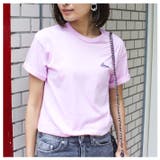 Avenueワンポイント刺繍Tシャツ ロゴT トップス | MODE ROBE | 詳細画像12 