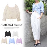 ギャザーブラウス | MODE ROBE | 詳細画像1 