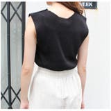 Vネックノースリトップス | MODE ROBE | 詳細画像4 