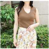 Vネックノースリトップス | MODE ROBE | 詳細画像10 