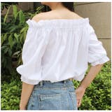 リボンオフショルブラウス オフショルダー オフショル | MODE ROBE | 詳細画像5 