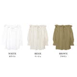 リボンオフショルブラウス オフショルダー オフショル | MODE ROBE | 詳細画像2 