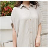 リネン混ロングシャツ リネン 羽織 | MODE ROBE | 詳細画像5