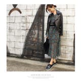 花柄レトロワンピース ベロア ワンピース | MODE ROBE | 詳細画像4